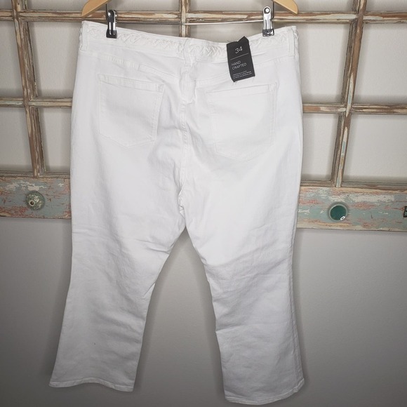 Sanctuary White Denim Cropped Jeans Ladies size 18 NWT - Picture 7 of 7